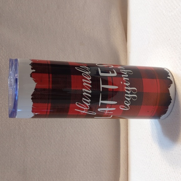 Other - Christmas 20 oz tumbler "Flannels, Lattes and‎ leggings"